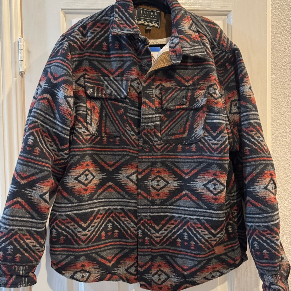 NWT Jachs Men's Multicolor Patterned Shirt Jacket